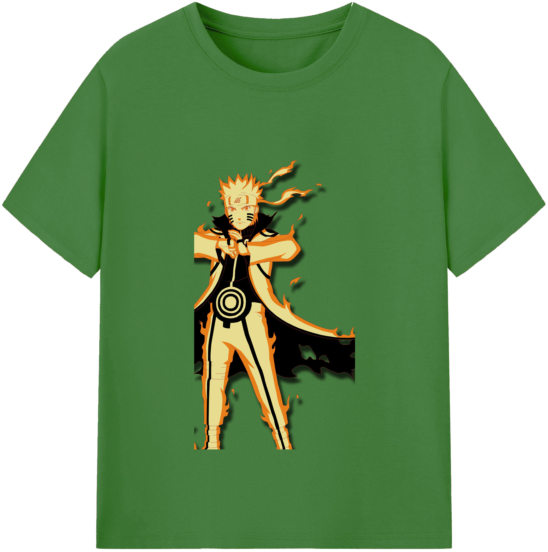 （画像用） NARUTO -ナルト- うずまき ナルト Uzumaki Naruto レディースカジュアルプリントTシャツ（綿100％）